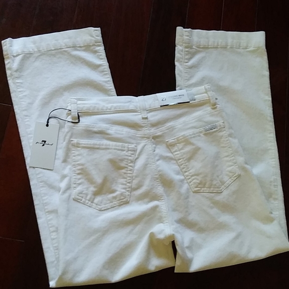 7 FOR ALL MANKIND CROPPED ALEXA JEAN/CORDS - Picture 5 of 8